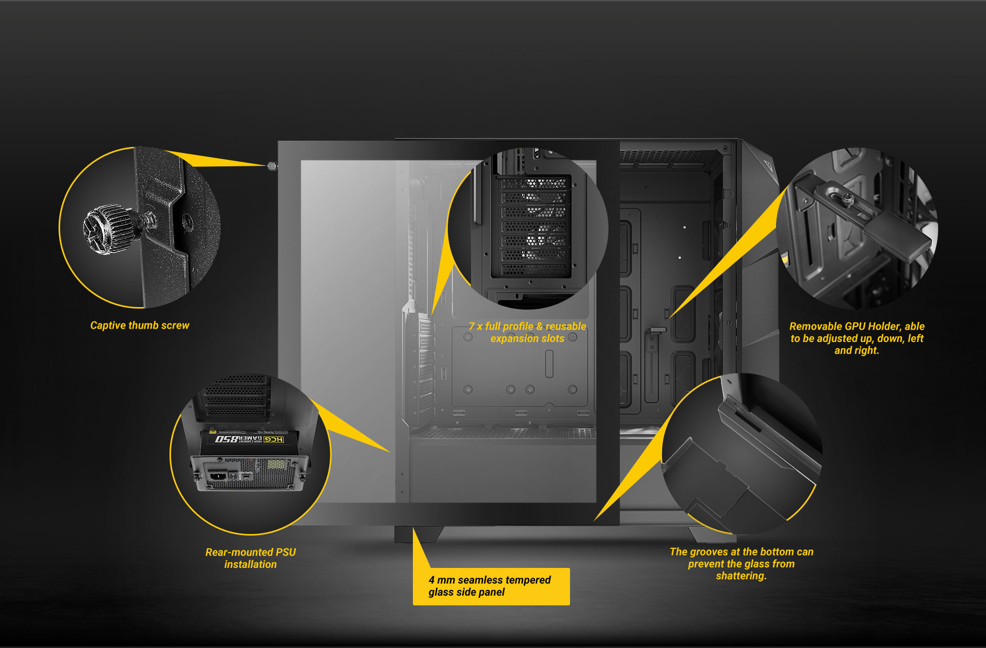 DP503 Mid-Tower E-ATX Gaming Case